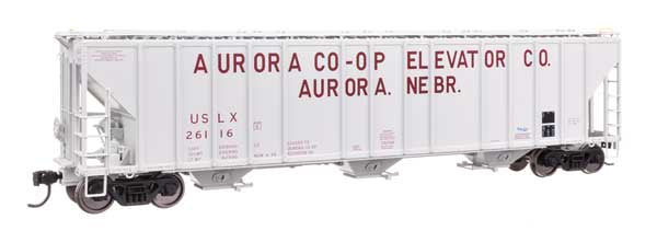WalthersProto HO 55' Evans 4780 Covered Hopper - Ready To Run -- Aurora Coop USLX #26116