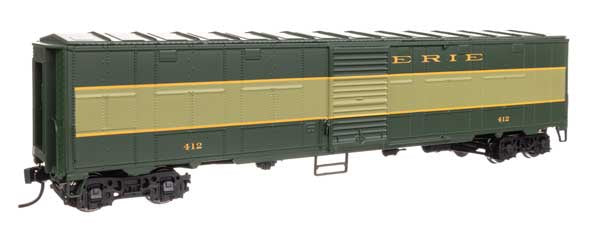 WalthersProto HO NYC-Style Express Boxcar Troop Sleeper Conversion - Ready to Run -- Erie #412