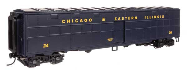 WalthersProto HO CBQ-Style Express Boxcar Troop Kitchen Conversion - Ready to Run -- Chicago & Eastern Illinois (C&EI) #24