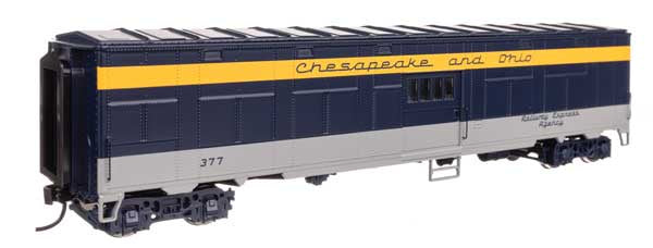 WalthersProto HO C&O-Style Express Boxcar Troop Sleeper Conversion - Ready to Run -- Chesapeake & Ohio (C&O) (Tri-Color) #377