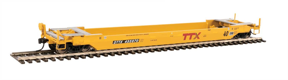 WalthersProto Gunderson Rebuilt All-Purpose 40' Well Car - Ready-to-Run -- TTX DTTX #455970 (New Logo) - 920-109123