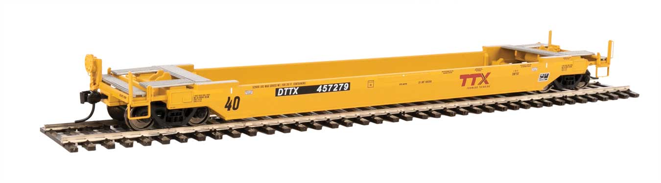 WalthersProto Gunderson Rebuilt All-Purpose 40' Well Car - Ready-to-Run -- TTX DTTX #457279 (Forward Thinking Logo) - 920-109127
