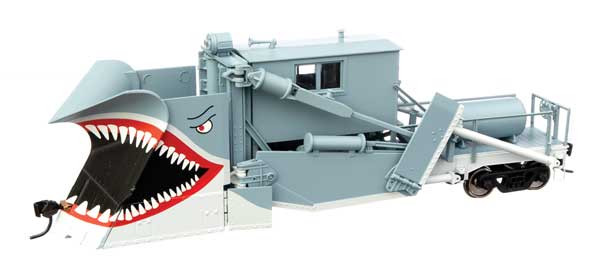 WalthersProto Jordan Spreader - Ready to Run -- Maintenance-of-Way (Shark Teeth Graphics) - 920-110134