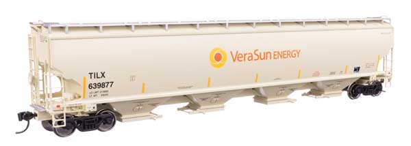 67' Trinity 6351 4-Bay Covered Hopper - Ready to Run -- Vera Sun TILX #639877