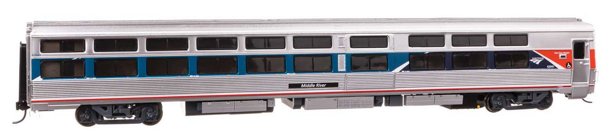 WalthersProto HO 85' Budd Viewliner Sleeper - Lighted - Ready to Run -- Amtrak Phase VII #62041 Middle River