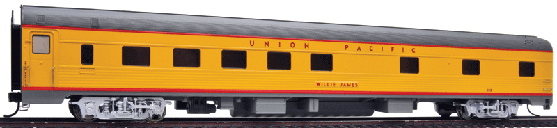 WalthersProto HO 85' Budd 10-6 Sleeper - Lighted - Union Pacific(R) Heritage Fleet -- Willie James - Early w/printed name, number decals