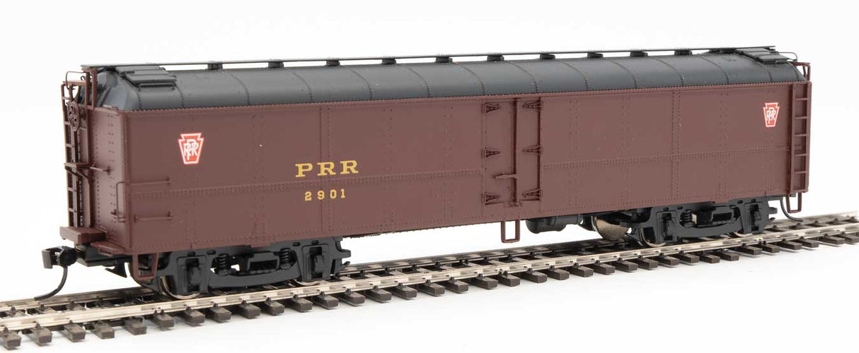 WalthersProto 50' Pennsylvania Class R50b Express Reefer -- Pennsylvania Railroad #2901 (Tuscan, black, Keystone Logos, gold) - 920-17228