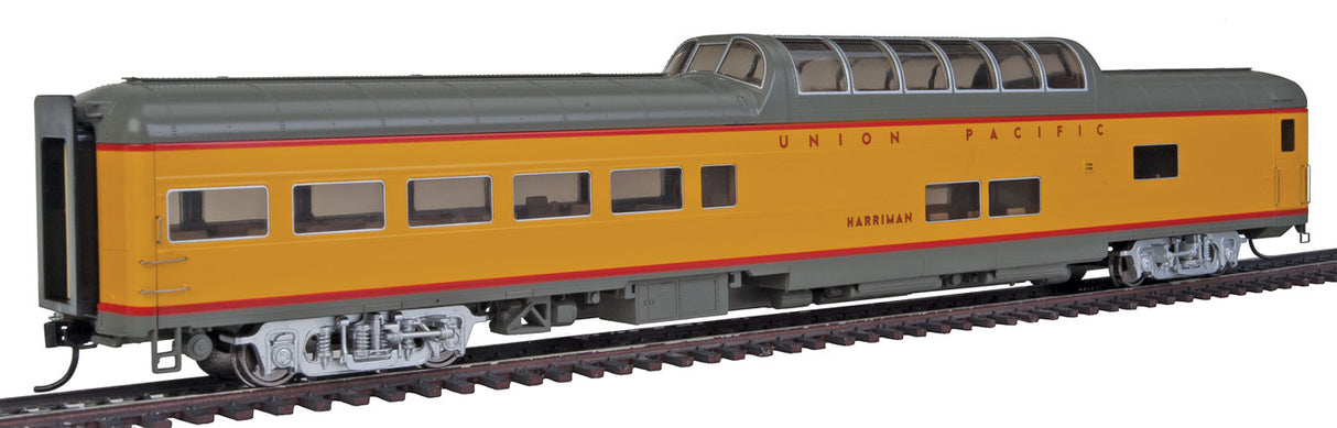 WalthersProto HO 85' ACF Dome Lounge - Lighted - Union Pacific(R) Heritage Series -- Harriman; Early w/printed name, number decals