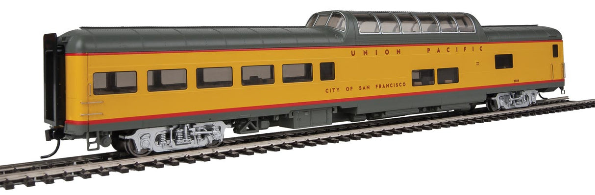 WalthersProto HO 85' ACF Dome Lounge - Lighted - Union Pacific(R) Heritage Series -- City of San Francisco UPP #9009; Late w/printed name & number