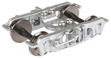 WalthersProto HO GSC 41-NDO (CIB) Outside Swing 4-Wheel Passenger Trucks w/36" Wheels -- Silver - 1 Pair - 920-2101