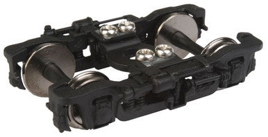 WalthersProto HO GSC 41-N-11 Passenger Trucks w/Clasp Brake -- Black - 1 Pair - 920-2104