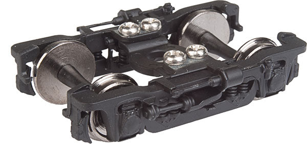 WalthersProto GSC 41-NP-11 (PRR 2E-P5) Passenger Trucks -- Black - 1 Pair - 920-2112