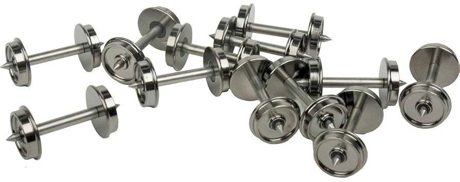 WalthersProto HO 36" Turned Metal RP-25 Wheelsets -- With Metal Axles pkg(100)