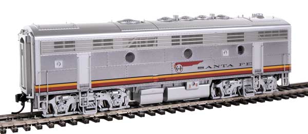 WalthersProto EMD F7B - LokSound 5 Sound & DCC -- Santa Fe #312B (Warbonnet, red, silver) - 920-40925