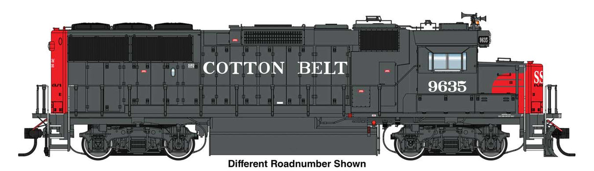 WalthersProto EMD GP60 - LokSound 5 Sound and DCC -- Cotton Belt SSW #9654