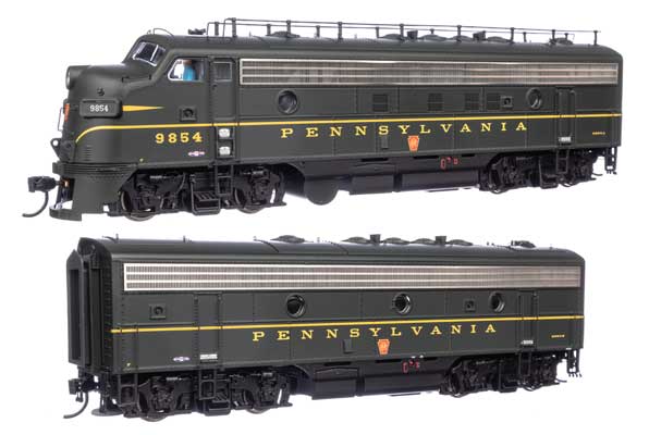 WalthersProto EMD FP7 & F7B LokSound 5 Sound & DCC -- Pennsylvania Railroad EFP-15 #9854A, EH-15 #9854B (Brunswick Green, Keystone