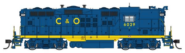 WalthersProto HO EMD GP9 Phase II - LokSound 5 Sound and DCC -- Chesapeake & Ohio #6029