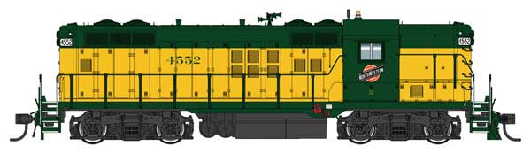 WalthersProto HO EMD GP9 Phase II - LokSound 5 Sound and DCC -- Chicago & North Western(TM) #4552