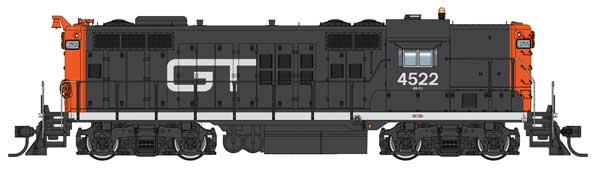 WalthersProto HO EMD GP9 with LokSound 5 Sound & DCC -- Grand Trunk Western #4522