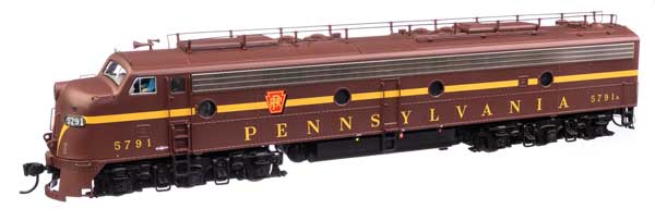 WalthersProto EMD E8A with LokSound 5 Sound & DCC -- Pennsylvania Railroad Class EP-22 #5791A (Tuscan, single-stripe)