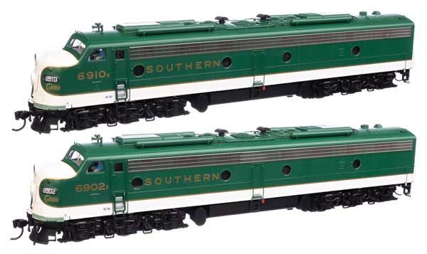 WalthersProto EMD E8 A-A with LokSound 5 Sound & DCC -- Southern #6902 & 6910