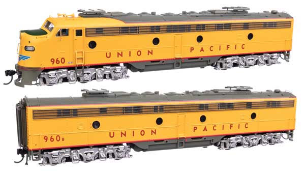 WalthersProto EMD E9A - E9B - LokSound 5 Sound & DCC - City of San Francisco -- Union Pacific(R) #960, 960B (yellow, gray, red)