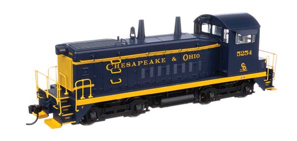 Walthers Mainline HO EMD SW9 - Standard DC -- Chesapeake & Ohio #5254