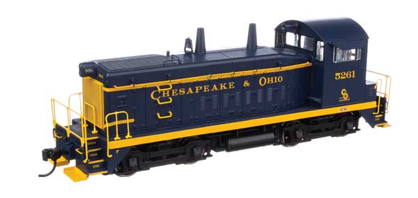 Walthers Mainline HO EMD SW9 - Standard DC -- Chesapeake & Ohio #5261