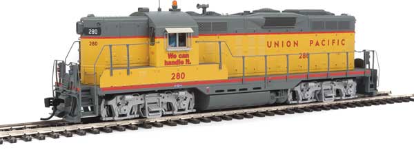 WalthersProto EMD GP9 Phase II High Short Hood - Standard DC -- Union Pacific(R) #280 (Armour Yellow, gray, red) - 920-49711