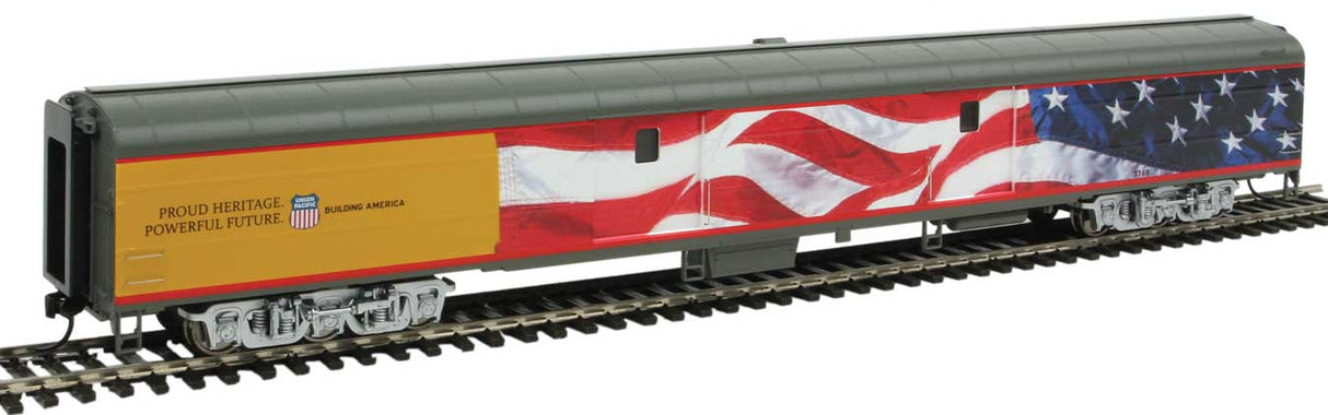 WalthersProto HO 85' ACF Baggage Car - Standard - Heritage Fleet -- Union Pacific(R) #5769 (U.S. Flag, Presidential Seal, Bush Funeral Train 2019)