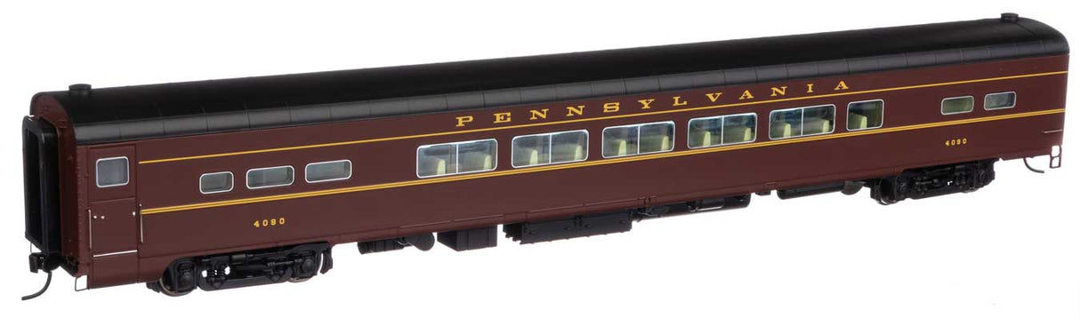 85' American Car & Foundry Pennsylvania-Style Coach -- Pennsylvania Railroad Class P85 / P85b #4090 (Tuscan, black, Dulux)