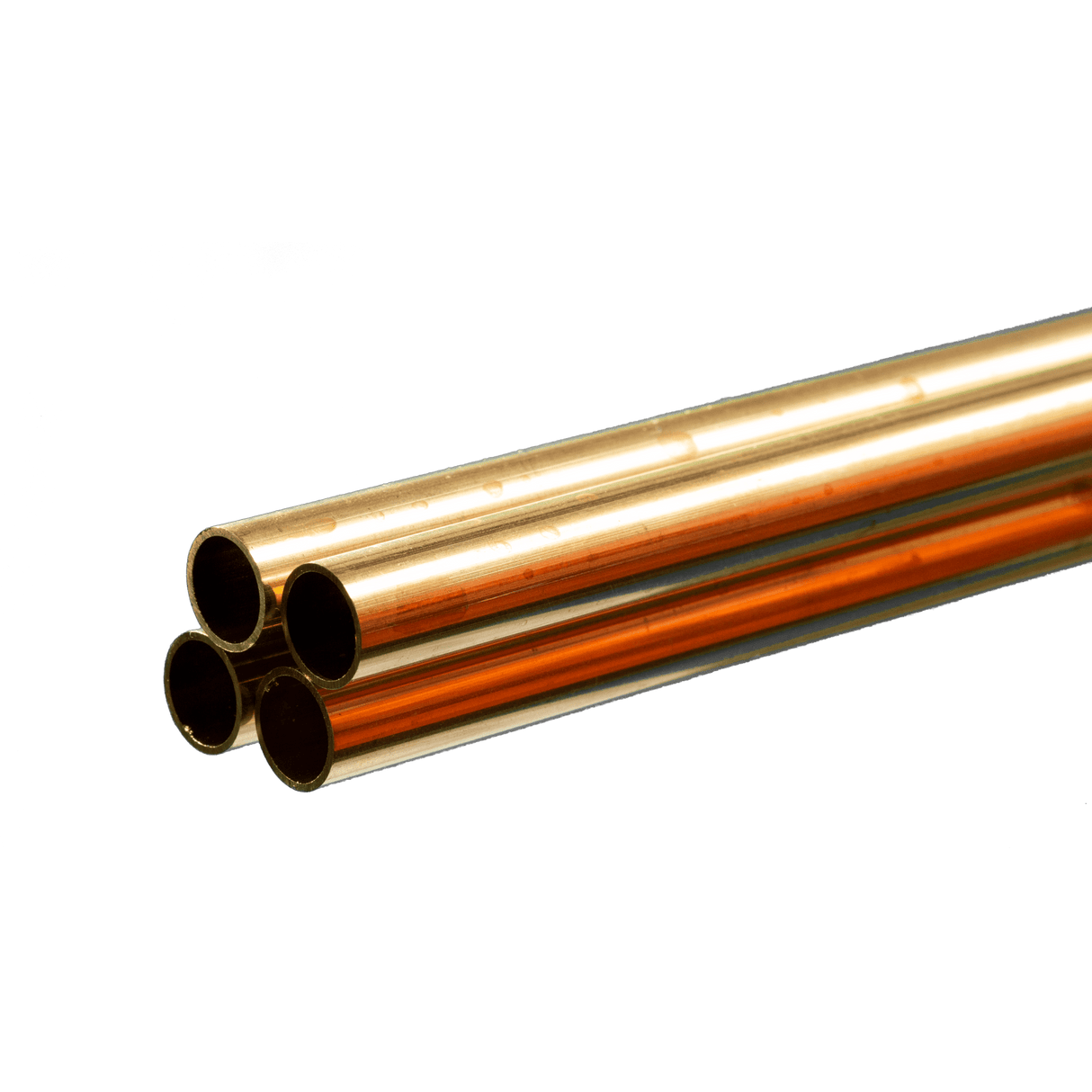 .029" Thick Round Brass Tube - Measures 36" Long -- 7/16" Diameter