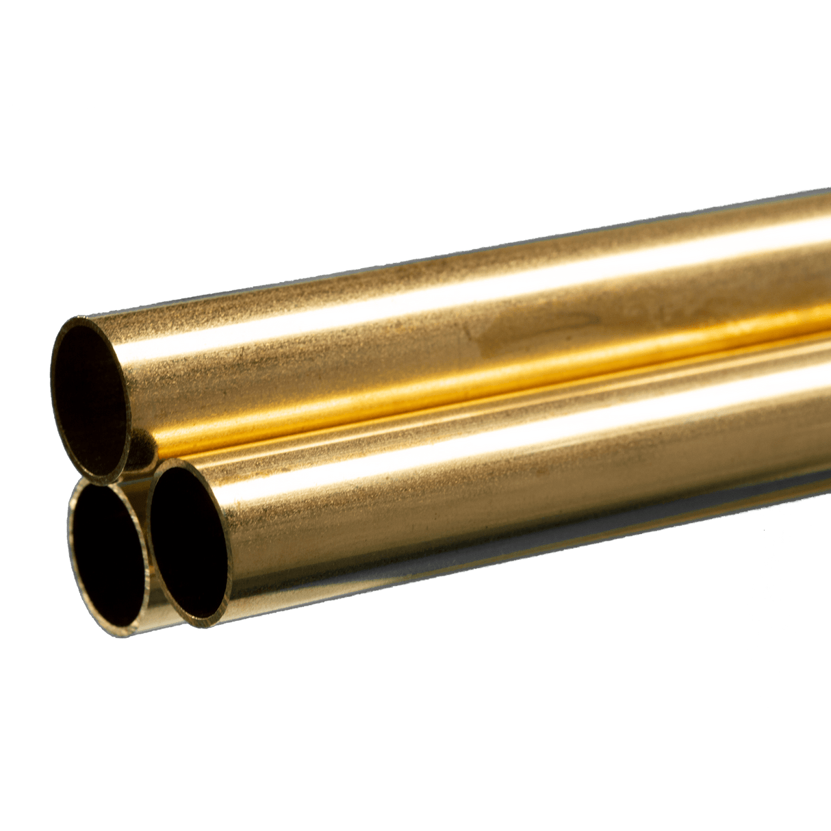 .029" Thick Round Brass Tube - Measures 36" Long -- 9/16" Diameter