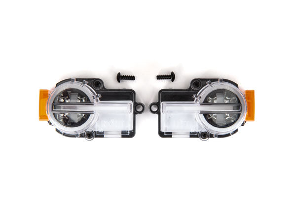 Traxxas 9222 Headlight assembly, Complete (2)/ 2.6x8mm BCS (2) (fits #9211 Body) - TRA9222