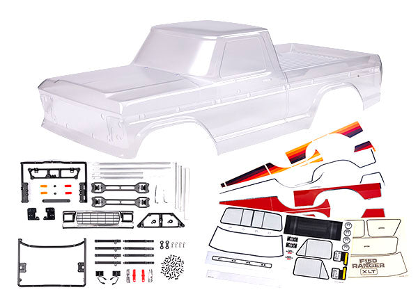 Traxxas 9230 Body, Ford F-150 (1979) (Clear, requires painting)/ decals/ window masks (requires #9288 inner Fenders)