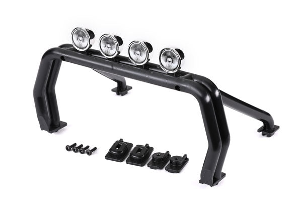 Traxxas 9262R Roll Bar (black)/ Mounts (Front (2), Rear (left & right))/ 2.6x12mm BCS (self-tapping) (4) (fits #9212 or 9230 series bodies) - TRA9262R
