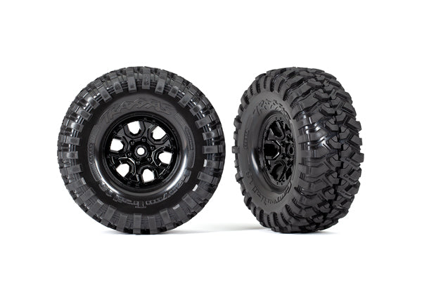 Traxxas 9272 Tires and Wheels, assembled, glued (TRX-4 Bronco 1.9' Wheels, Canyon Trail 4.6x1.9' Tires) (2) - TRA9272