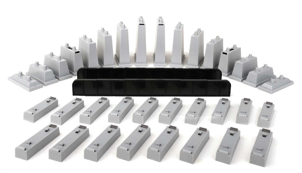 Walthers Trainline HO Power-LOC Track Bridge and Pier Set -- Kit