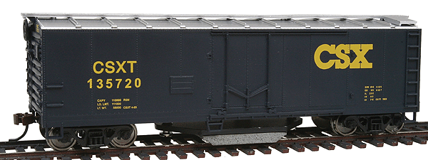 Walthers Trainline 40' Plug-Door Track Cleaning Boxcar - Ready to Run -- CSX Transportation #135720 - 931-1754