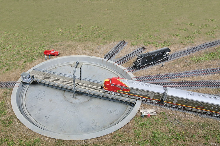 Walthers Cornerstone Motorized 110' Turntable -- Assembled - 16-7/16" 41.7cm Overall Diameter - 933-2851