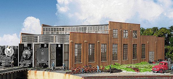 Walthers Cornerstone 3-Stall Modern Roundhouse -- Kit - 933-2900