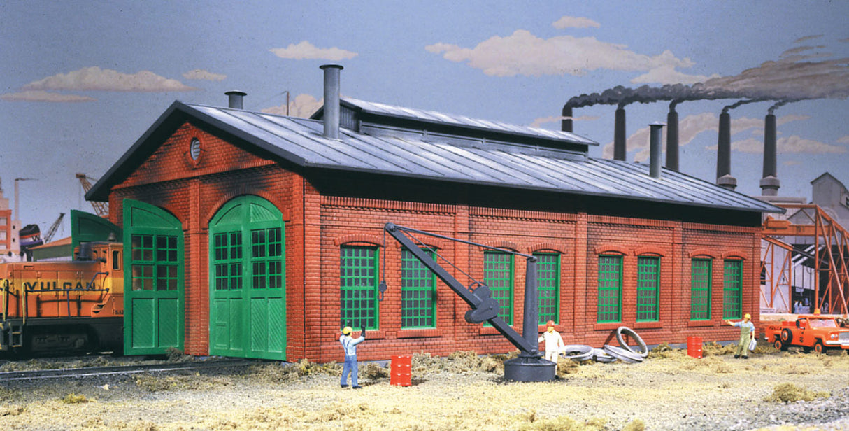 Walthers Cornerstone HO 2-Stall Enginehouse -- Kit