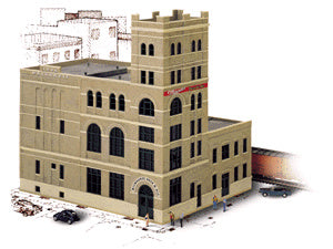 Walthers Cornerstone Milwaukee Beer and Ale Brewery -- Kit - 12-3/8 x 10 x 12" 31.4 x 25.4 x 30.5cm - 933-3024