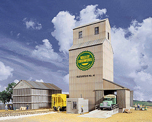 Walthers Cornerstone Valley Growers Association Steel Grain Elevator -- Kit - 933-3096