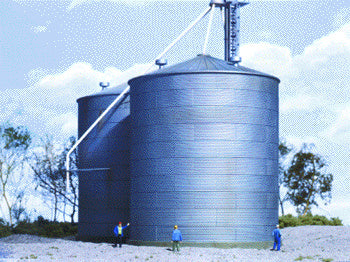 Walthers Cornerstone Big Grain Storage Bin -- Kit - 5-1/2" 13.9cm Diameter x 6-1/2" 16.5cm Height - 933-3123