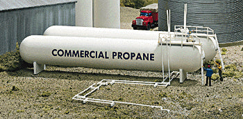 Walthers Cornerstone HO Propane Tanks -- Kit - 933-3129