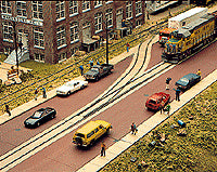 Walthers Cornerstone Brick Street System -- Straight Sections pkg(10) with Accessories - 933-3156