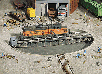 Walthers Cornerstone 90' Turntable -- Kit - Pit Diameter: 13-3/16" 33cm; Bridge Holds Loco Up To 12-3/8" 30.9cm - 933-3171