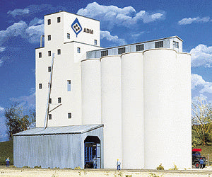 Walthers Cornerstone ADM(R) Grain Elevator -- Kit - 5-7/8 x 8-7/8 x 9" 14.9 x 22.5 x 22.8cm - 933-3225