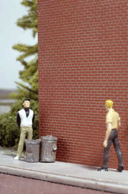 Walthers Cornerstone Brick Sheet - pkg(4) -- Light Red